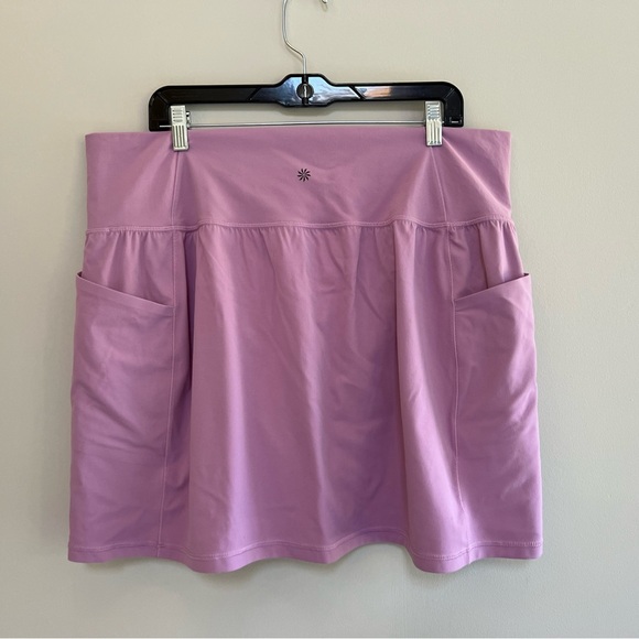 Athleta Salutation Stash High Rise 14.5” Skort in Geranium Purple, size 2X - Picture 3 of 10